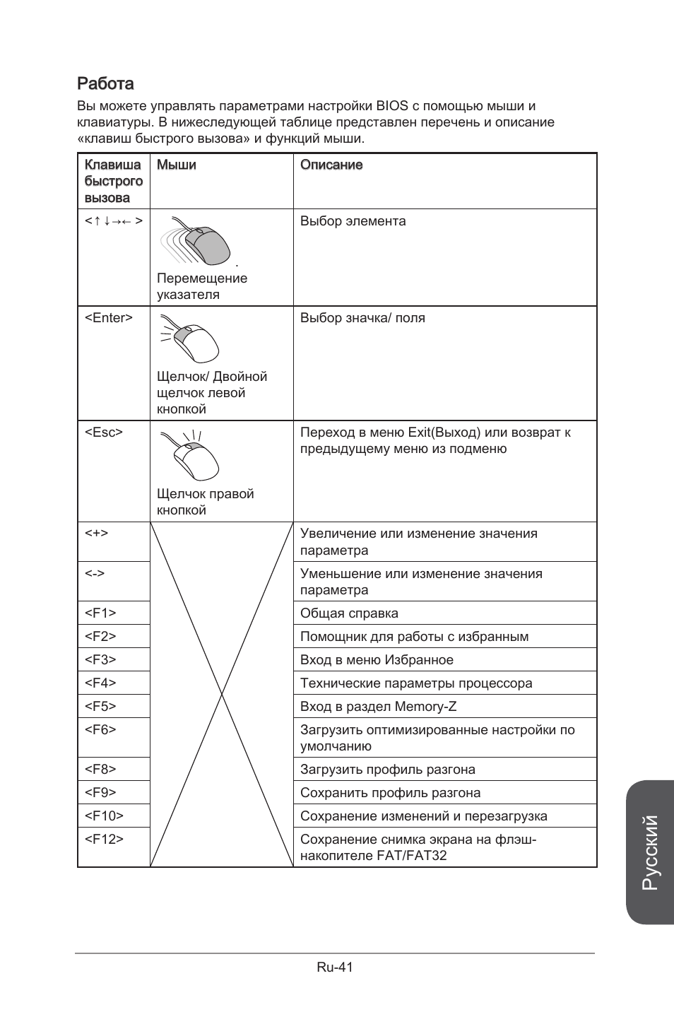 Русский, Работа | MSI X99S GAMING 9 AC User Manual | Page 211 / 236