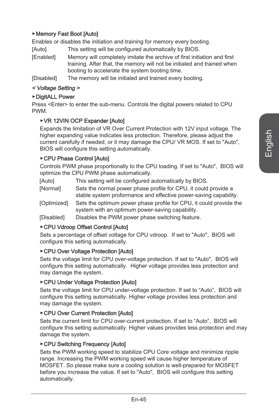 English | MSI X99S GAMING 9 AC User Manual | Page 59 / 236