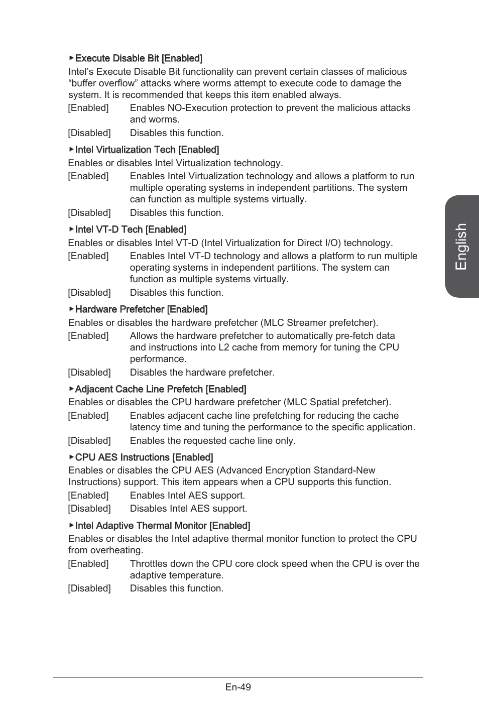 English | MSI X99S GAMING 9 AC User Manual | Page 63 / 236