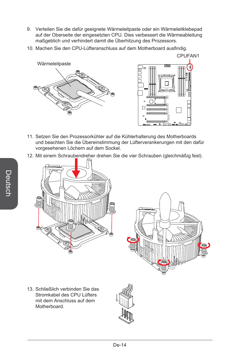 Deutsch | MSI X99S GAMING 9 AC User Manual | Page 80 / 236