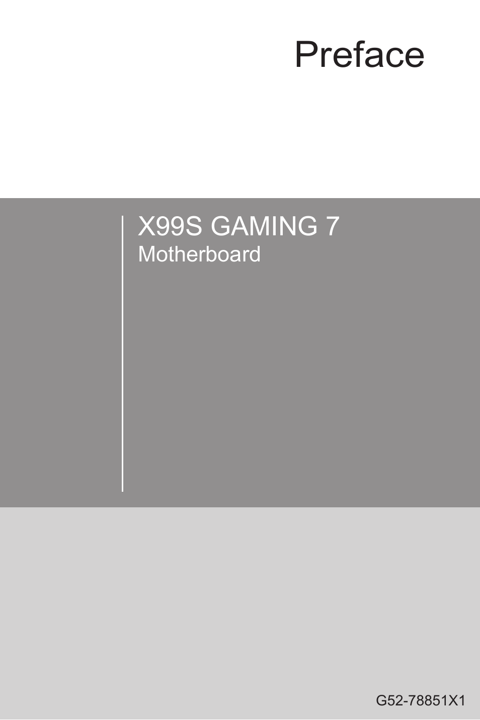 MSI X99S GAMING 7 Manual User Manual | 112 pages