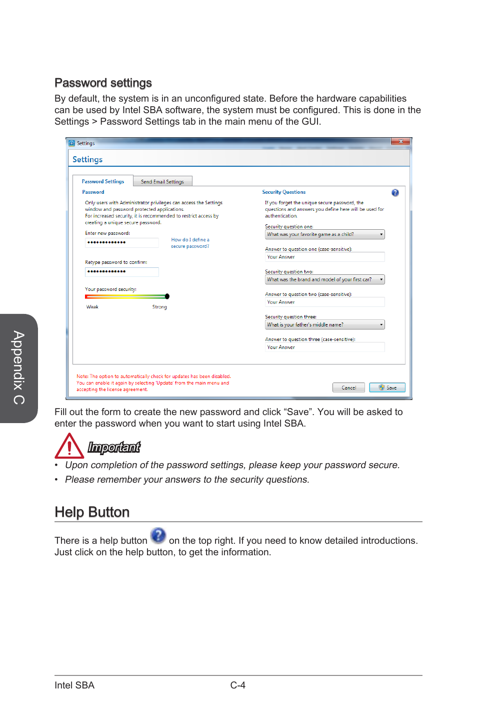 Appendix c, Help button | MSI H97 GAMING 3 Manual User Manual | Page 112 / 112