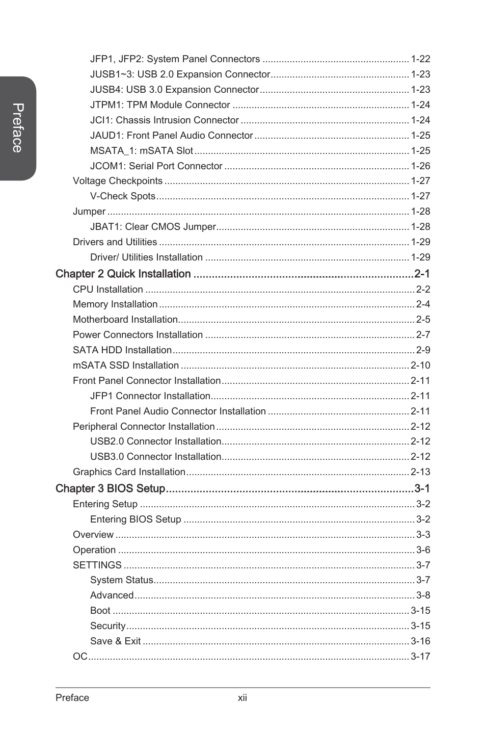 Preface | MSI Z97-G45 GAMING User Manual | Page 12 / 106