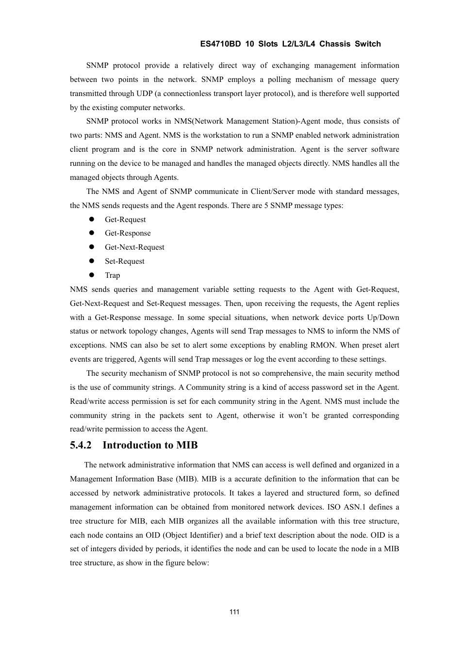 2 introduction to mib | Accton Technology ES4710BD User Manual | Page 112 / 547