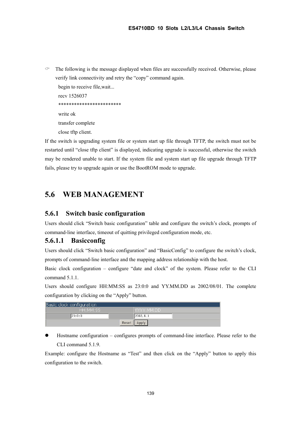 6 web management, 1 switch basic configuration, 1 basicconfig | Accton Technology ES4710BD User Manual | Page 140 / 547