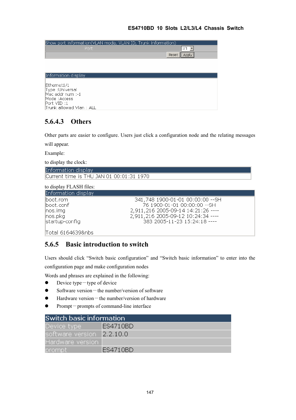 3 others, 5 basic introduction to switch | Accton Technology ES4710BD User Manual | Page 148 / 547