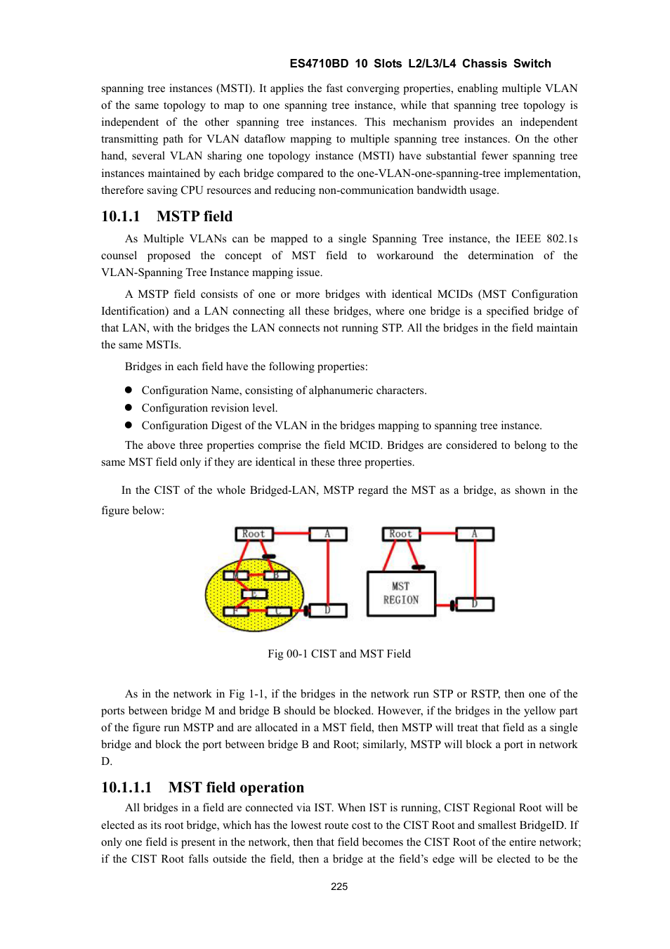 1 mstp field, 1 mst field operation | Accton Technology ES4710BD User Manual | Page 226 / 547