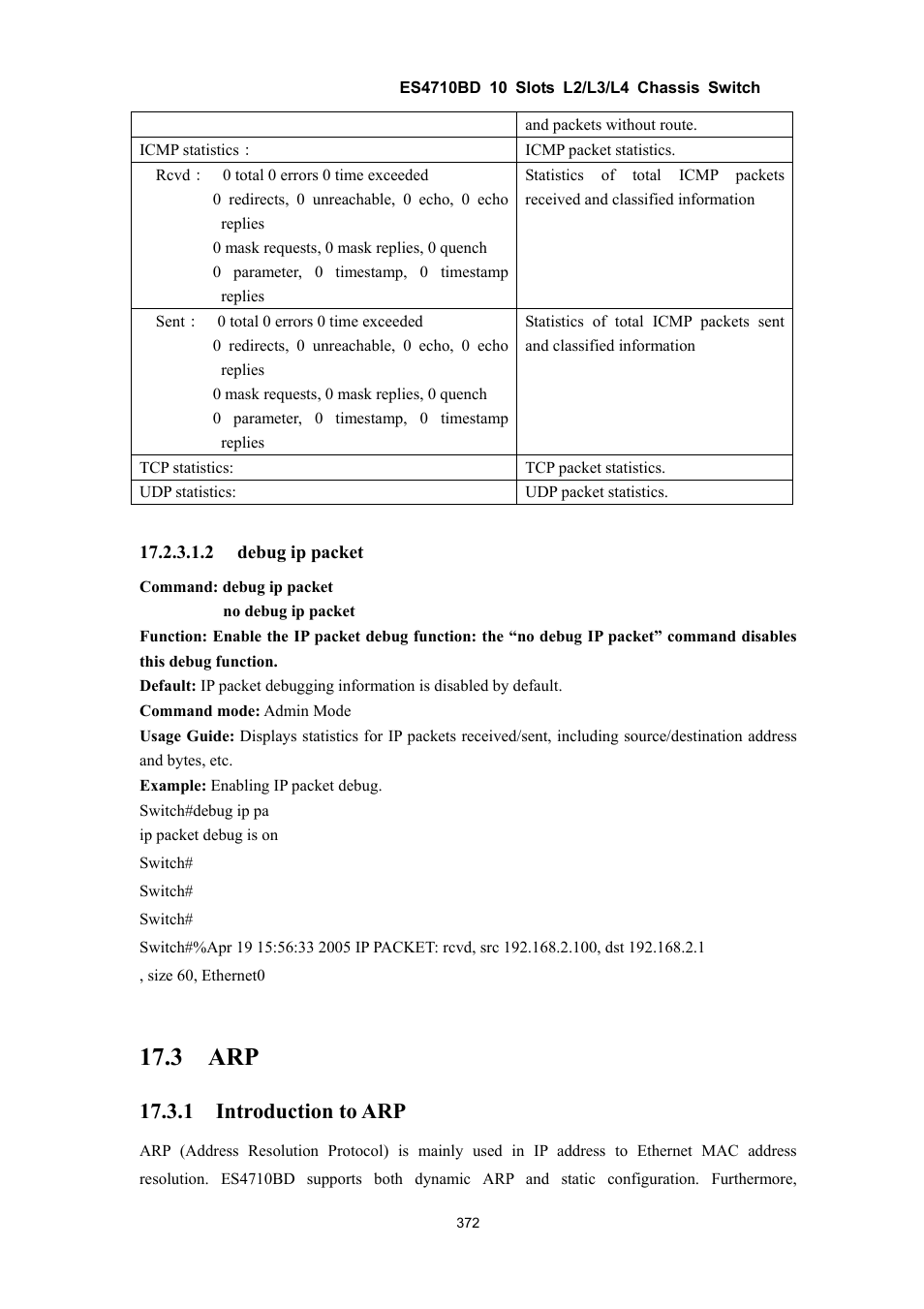 3 arp, 1 introduction to arp | Accton Technology ES4710BD User Manual | Page 373 / 547