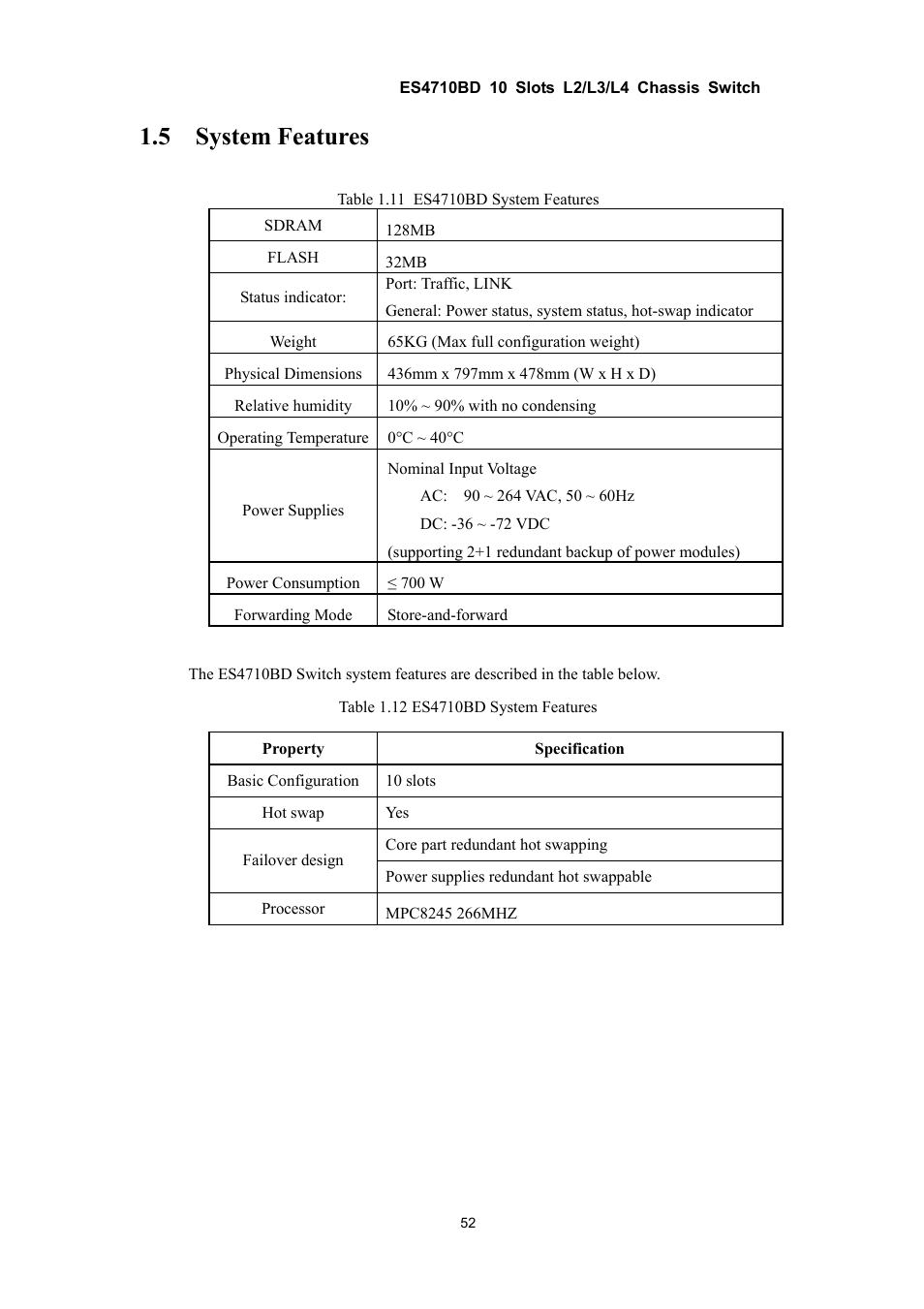 5 system features | Accton Technology ES4710BD User Manual | Page 53 / 547