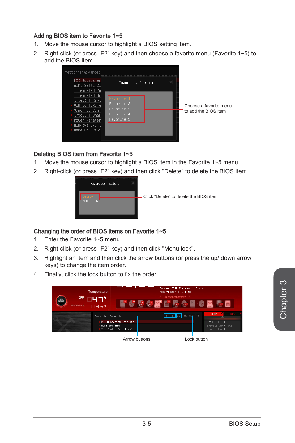 Chapter 3 | MSI Z97M GAMING User Manual | Page 65 / 108