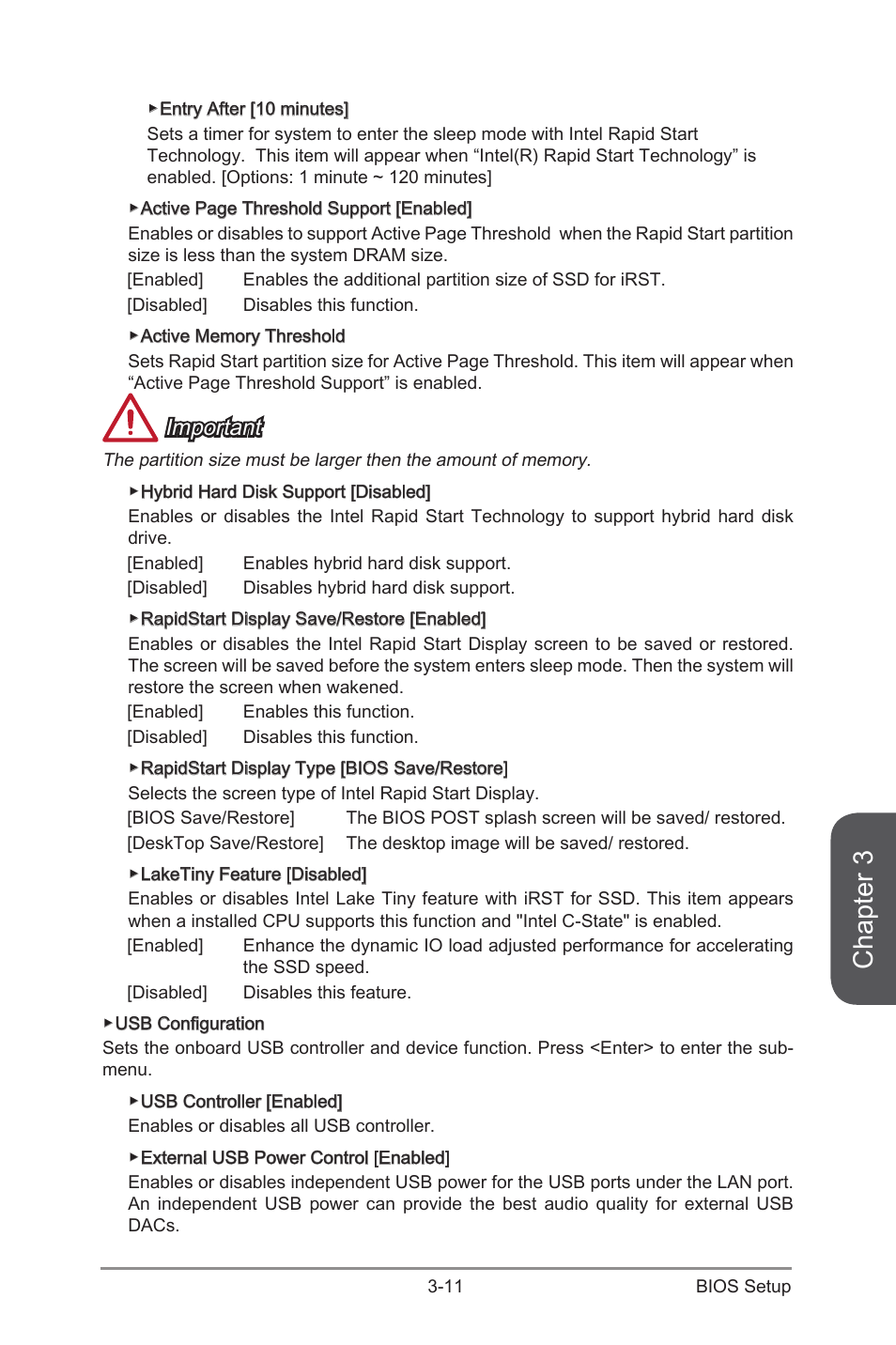 Chapter 3, Important | MSI Z97I GAMING AC User Manual | Page 65 / 104