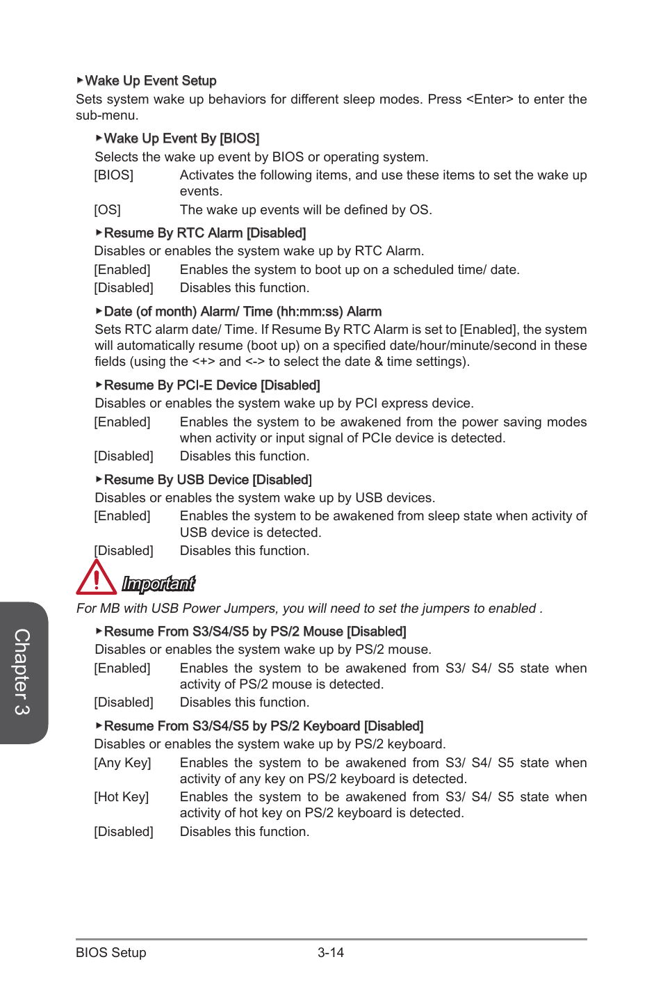 Chapter 3, Important | MSI Z97I GAMING AC User Manual | Page 68 / 104