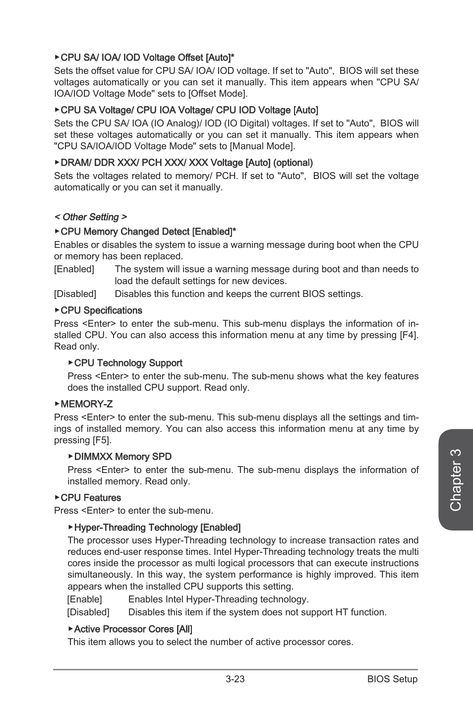 Chapter 3 | MSI Z97I GAMING AC User Manual | Page 77 / 104