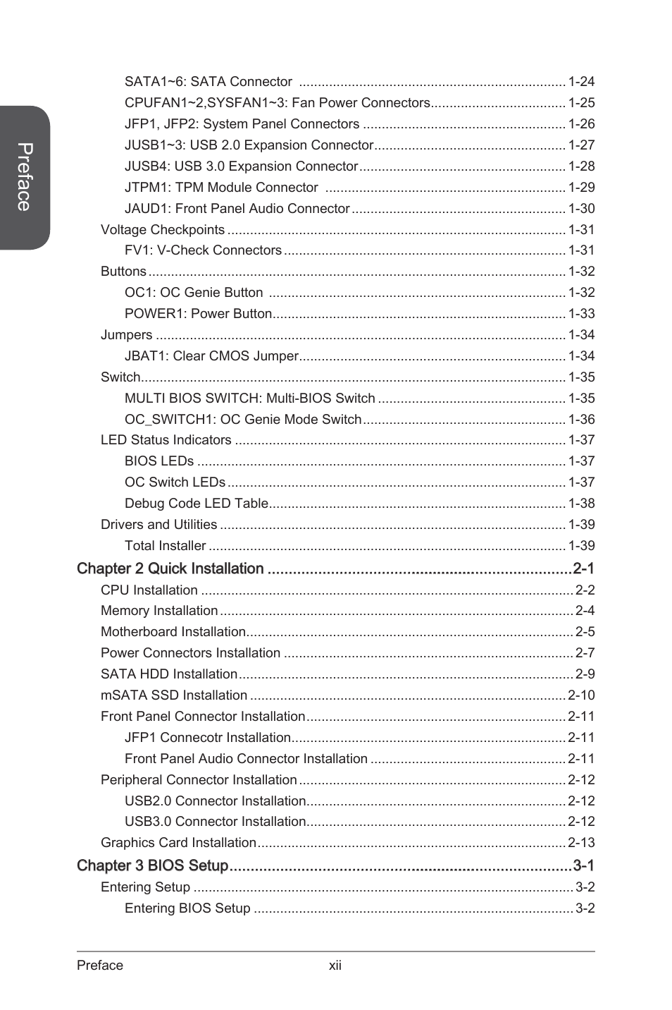 Preface | MSI Z87-GD65 GAMING User Manual | Page 12 / 116