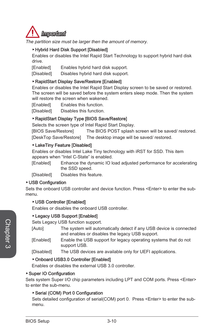 Chapter 3, Important | MSI Z87-GD65 GAMING User Manual | Page 78 / 116