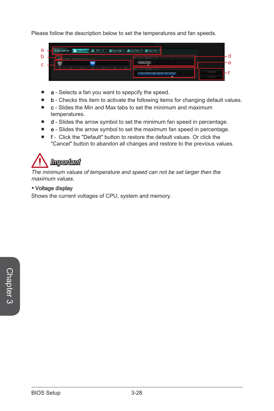 Chapter 3, Important | MSI Z87-GD65 GAMING User Manual | Page 96 / 116