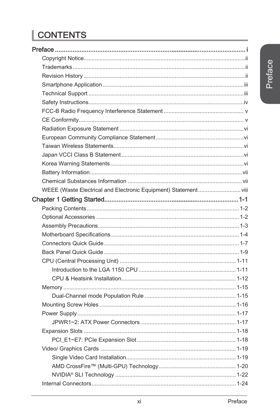 MSI Z87-G45 GAMING User Manual | Page 11 / 112