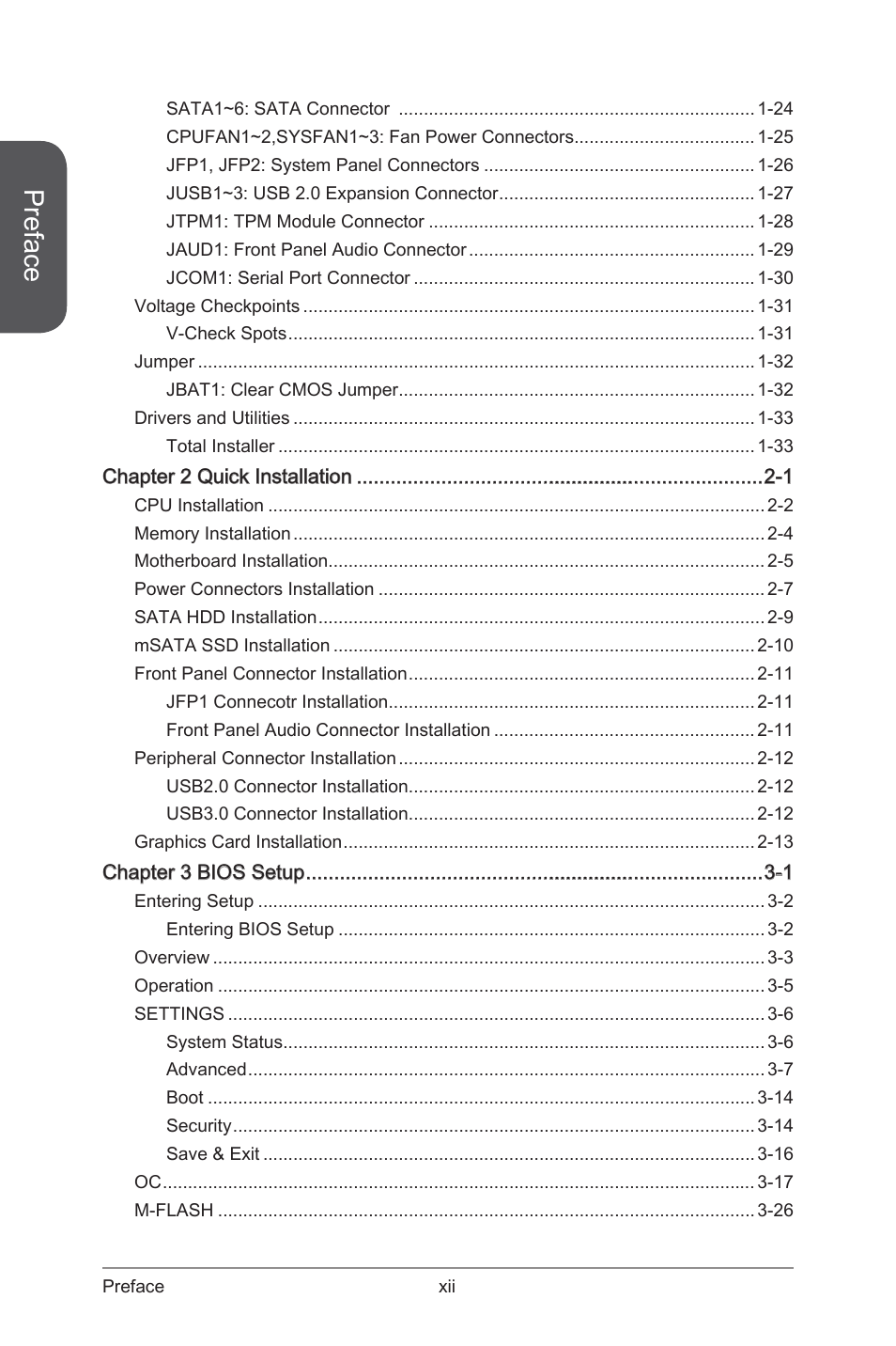 Preface | MSI Z87-G45 GAMING User Manual | Page 12 / 112