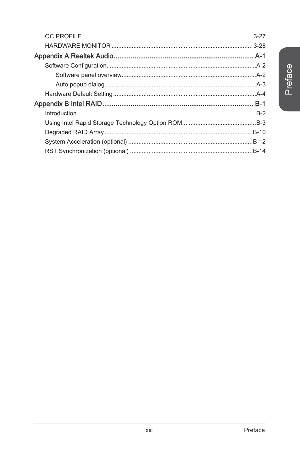 Preface | MSI Z87-G45 GAMING User Manual | Page 13 / 112