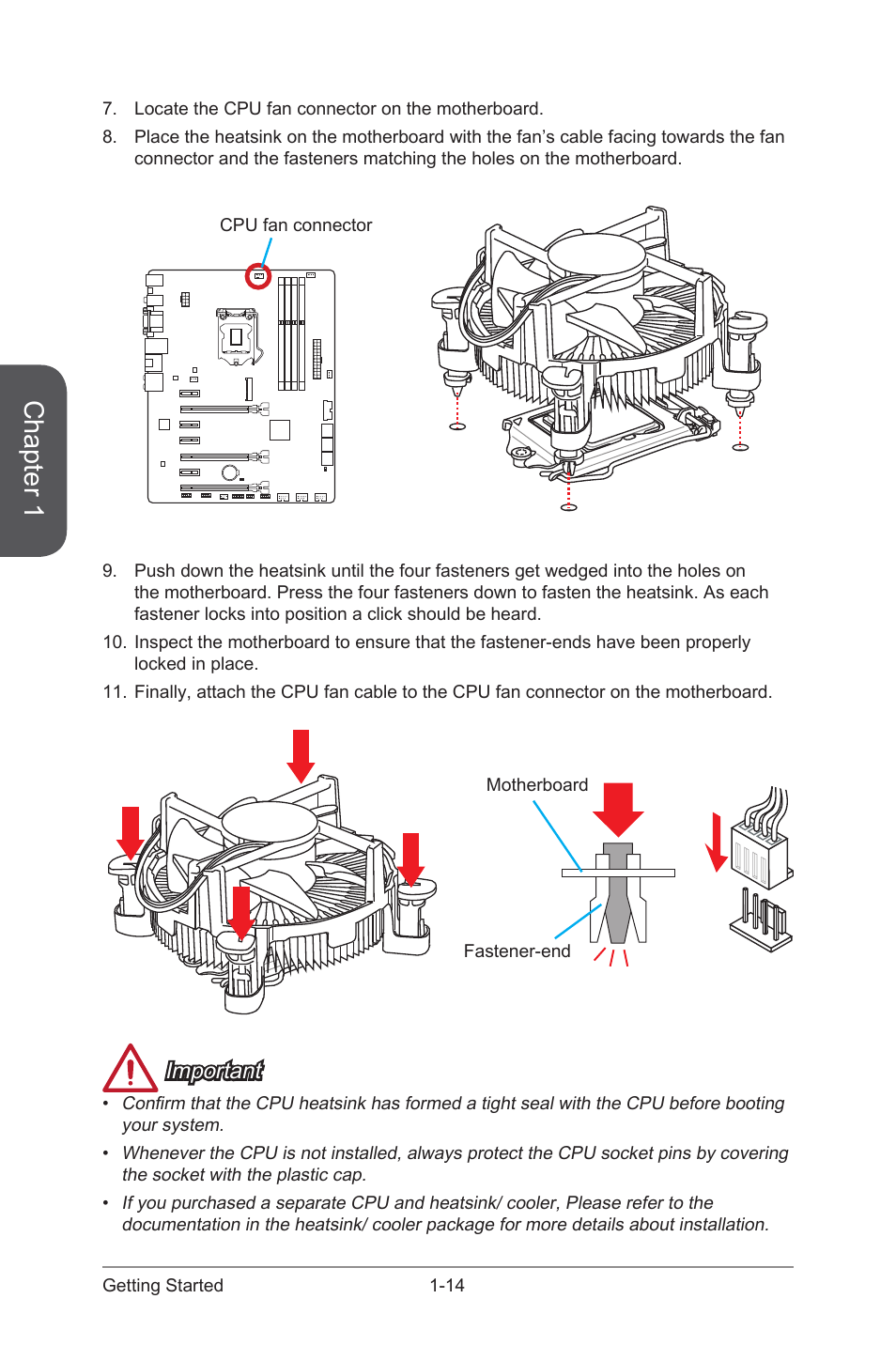 Chapter 1, Important | MSI Z87-G45 GAMING User Manual | Page 28 / 112