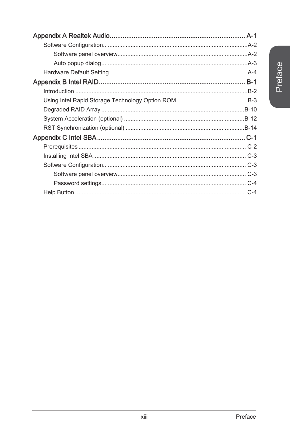 Preface | MSI Z87-G43 GAMING User Manual | Page 13 / 110