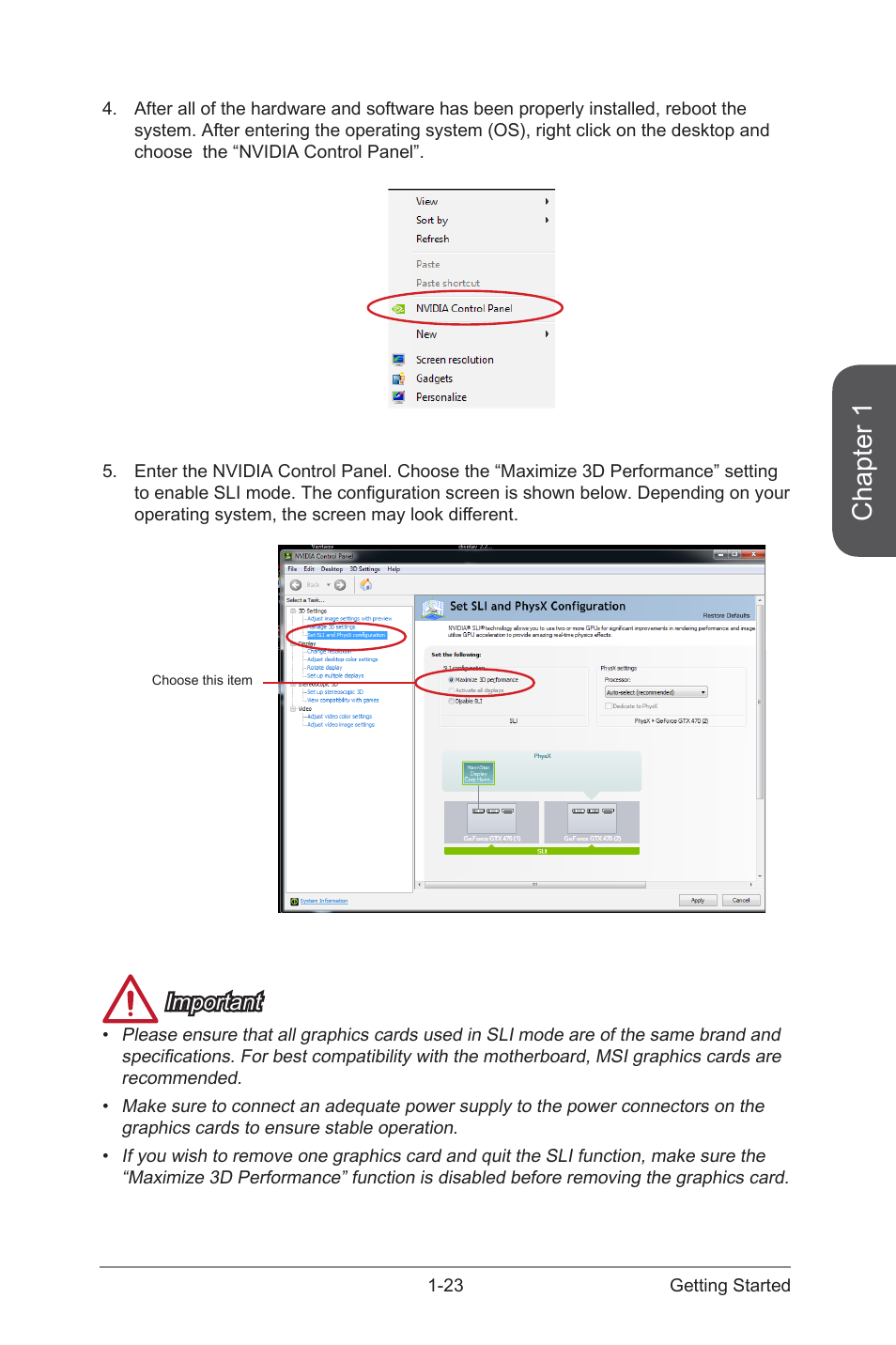 Chapter 1, Important | MSI Z87M GAMING User Manual | Page 37 / 112