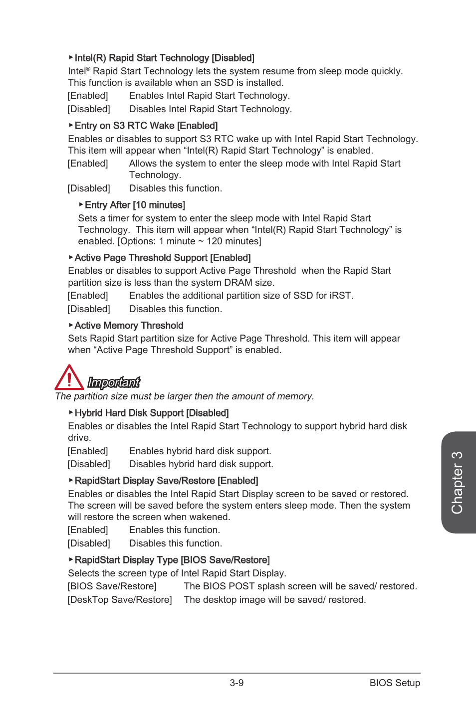 Chapter 3, Important | MSI Z87M GAMING User Manual | Page 73 / 112