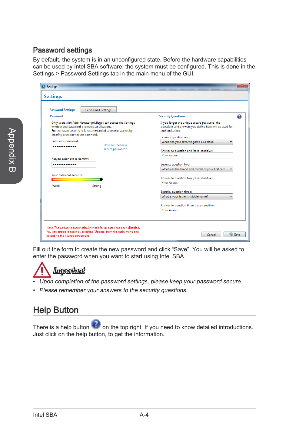 Appendix b, Help button | MSI B85M GAMING User Manual | Page 92 / 92