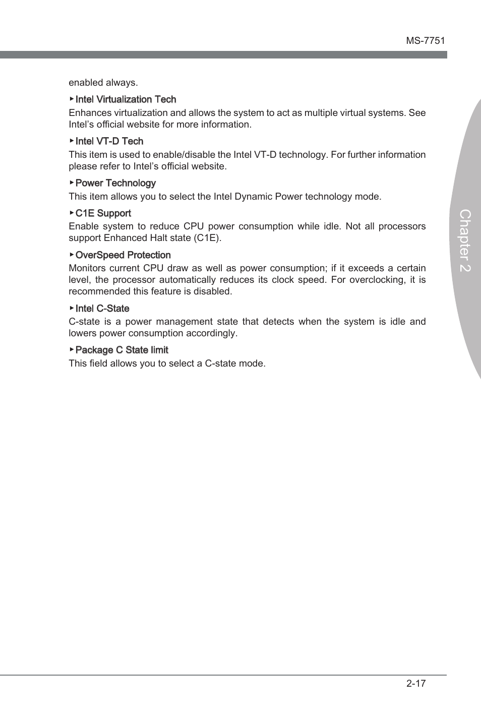 Chapter 2 | MSI Z77A-GD65 GAMING User Manual | Page 65 / 98