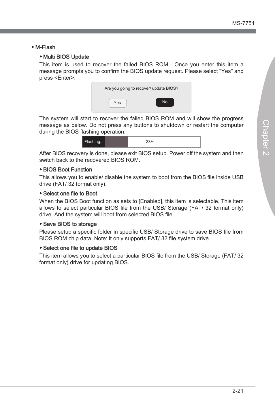 Chapter 2 | MSI Z77A-GD65 GAMING User Manual | Page 69 / 98