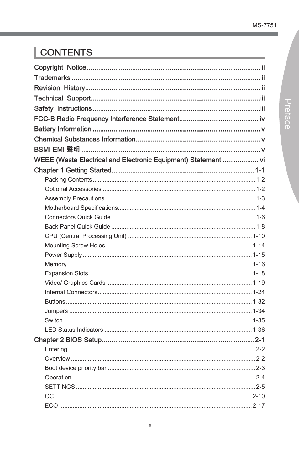 MSI Z77A-GD65 GAMING User Manual | Page 9 / 98
