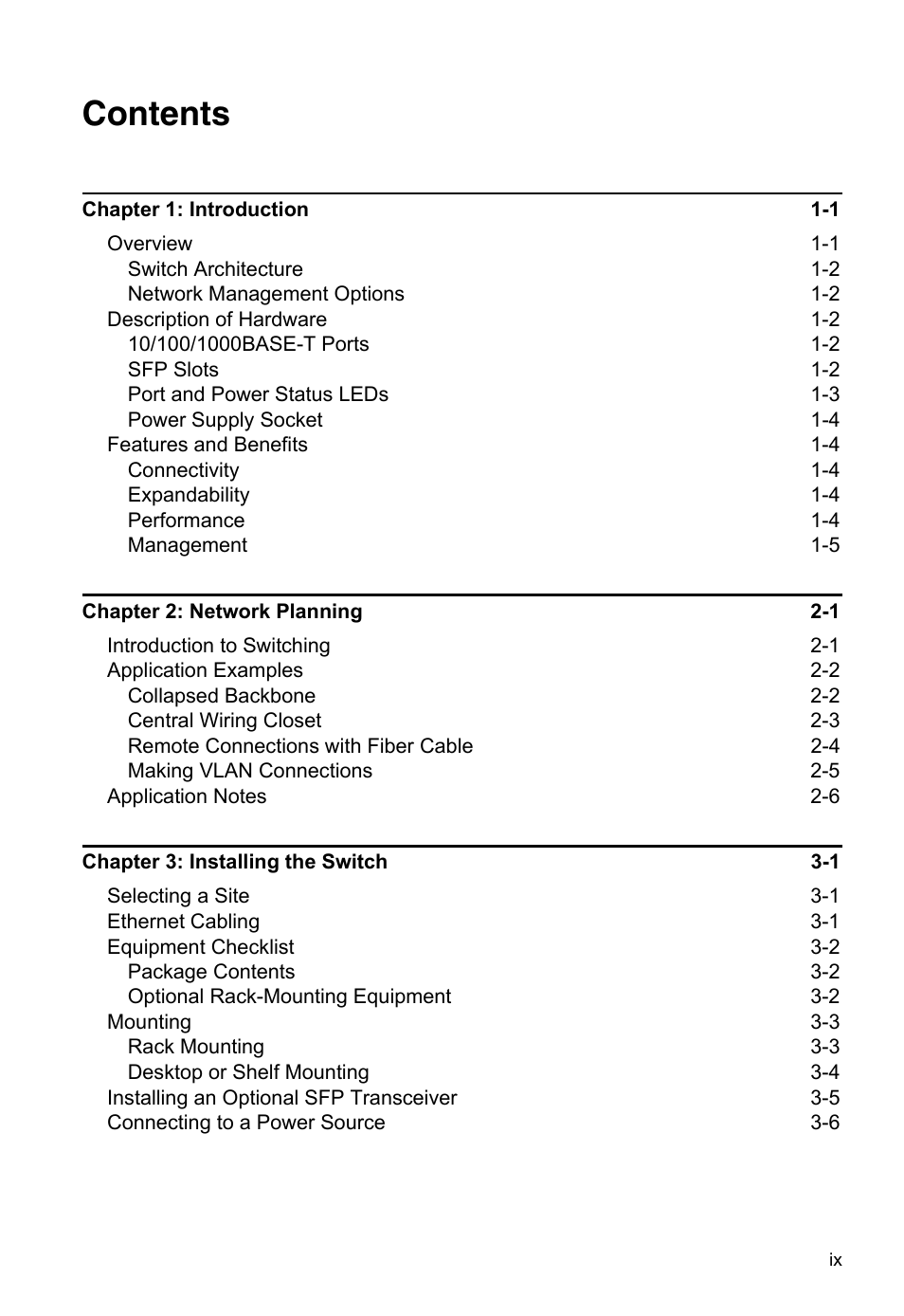 Accton Technology Edge-corE 24-Port Gigabit Ethernet Lite Switch ES4324 User Manual | Page 13 / 60