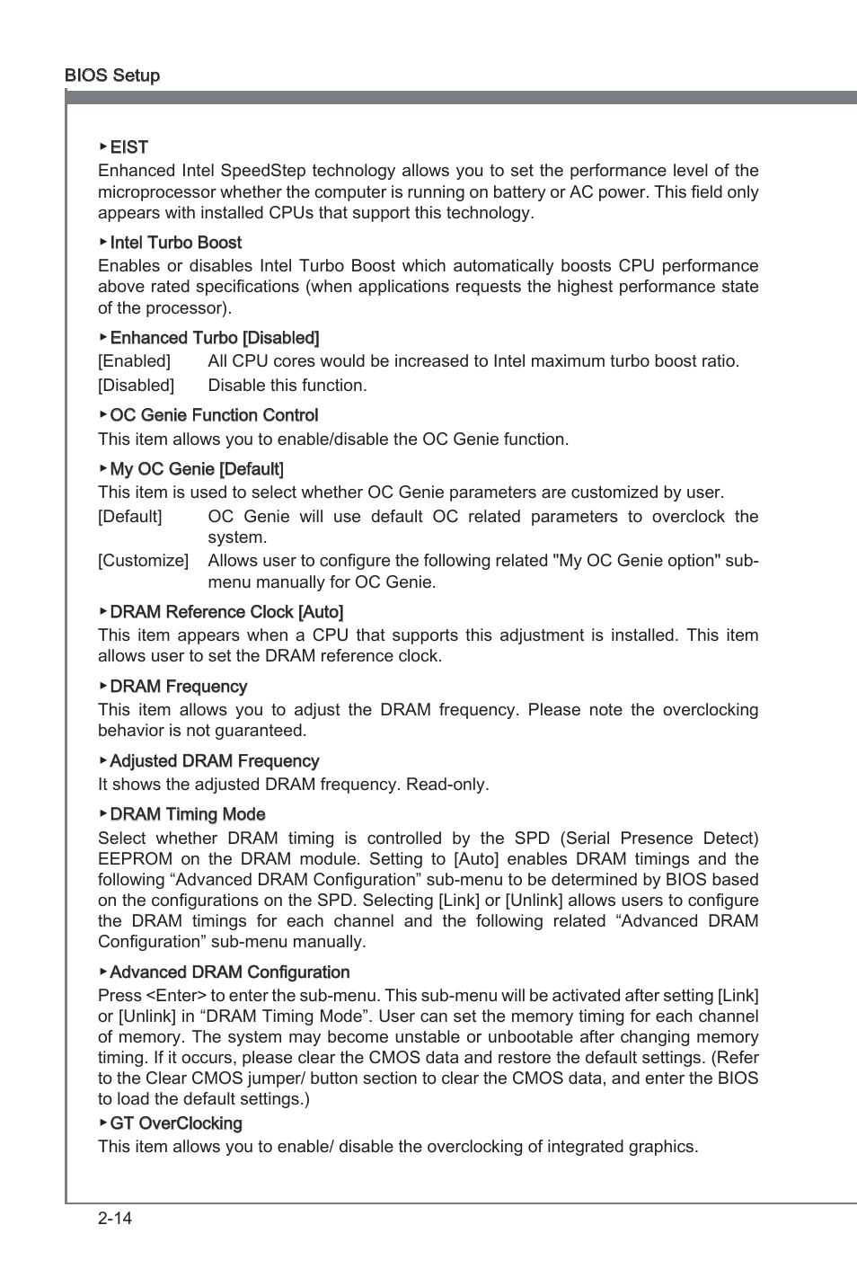 MSI Z77A-G43 GAMING User Manual | Page 58 / 98