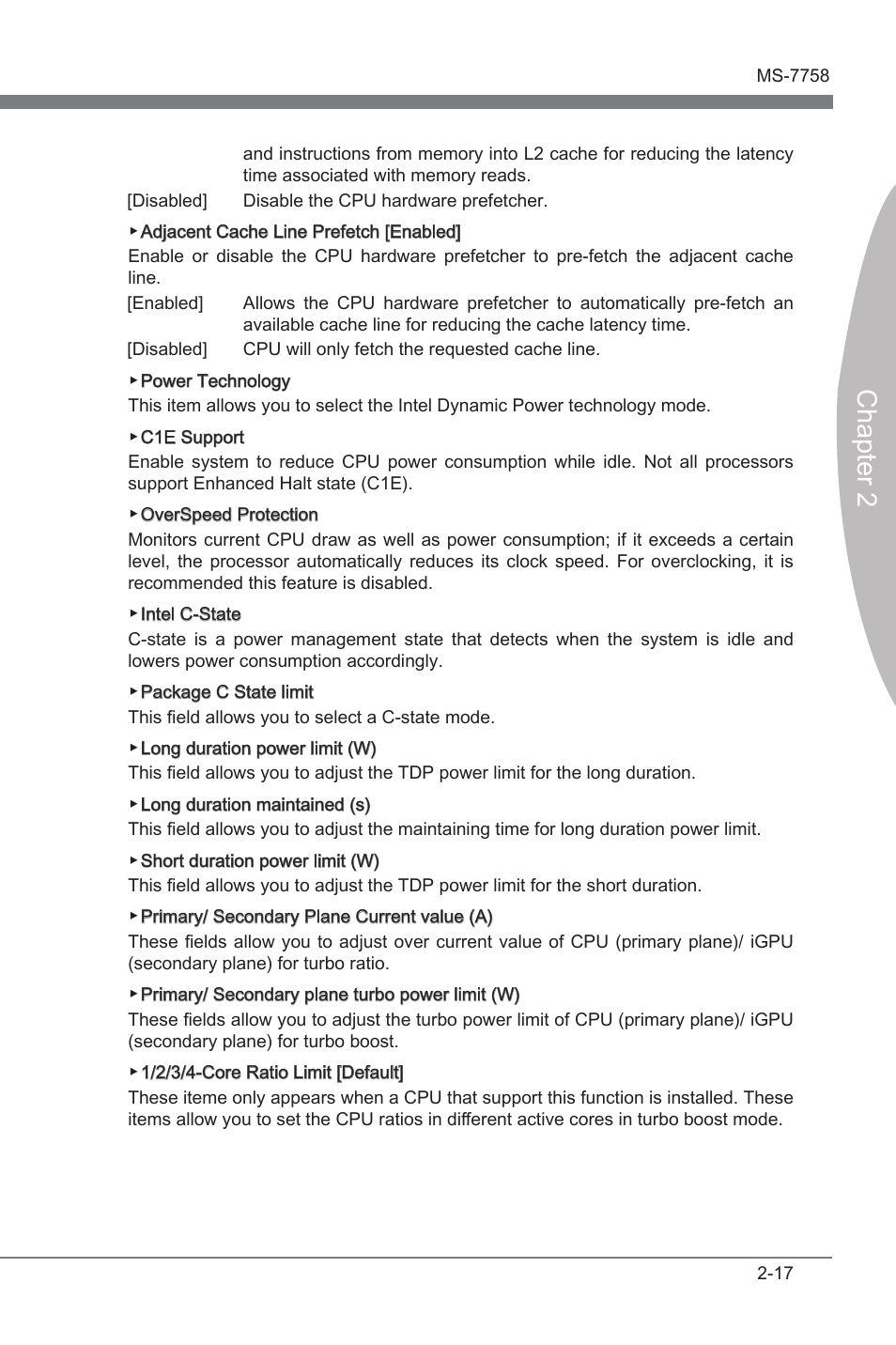 Chapter 2 | MSI Z77A-G43 GAMING User Manual | Page 61 / 98