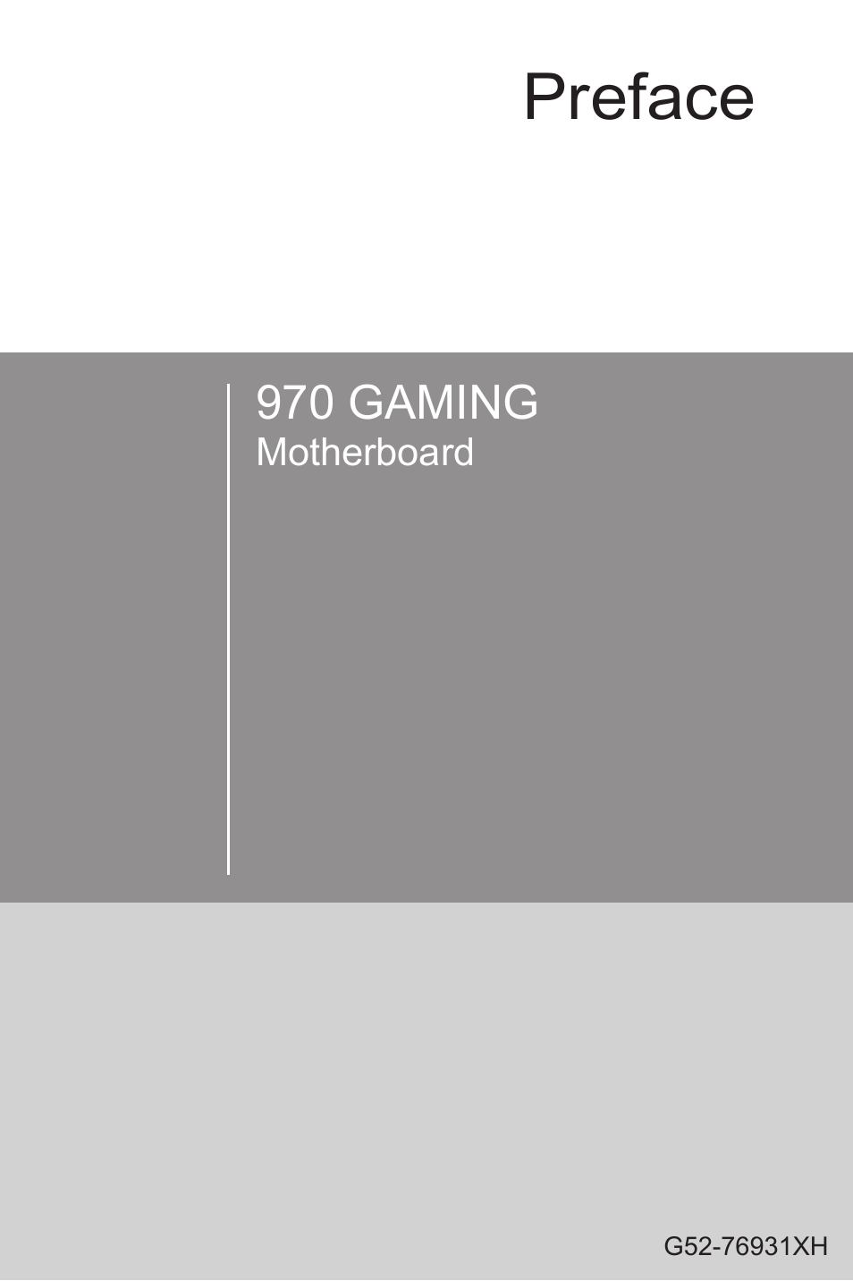 MSI 970 GAMING User Manual | 90 pages