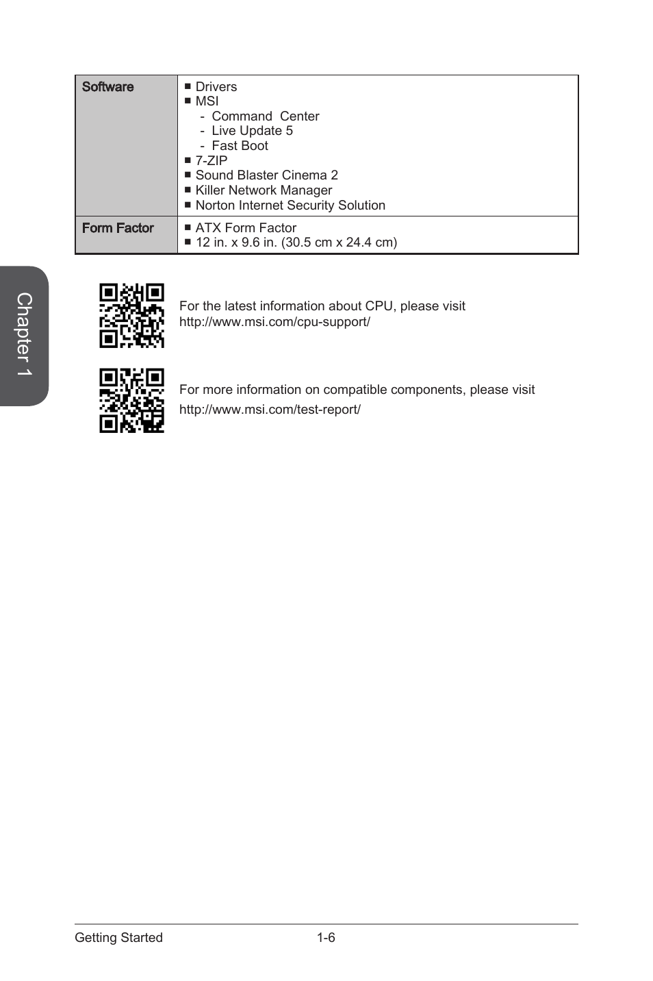 Chapter 1 | MSI 970 GAMING User Manual | Page 20 / 90