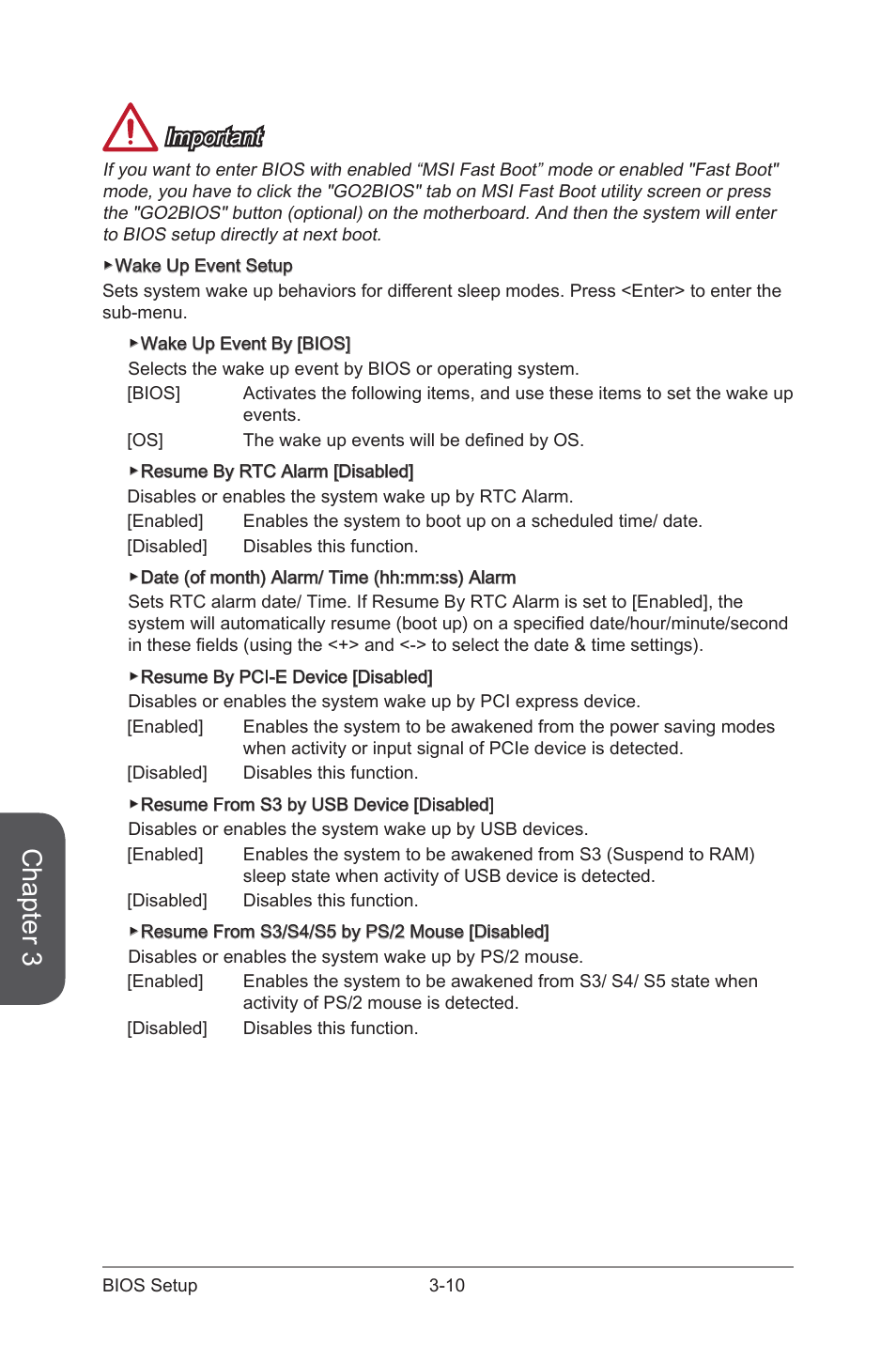 Chapter 3, Important | MSI 970 GAMING User Manual | Page 66 / 90