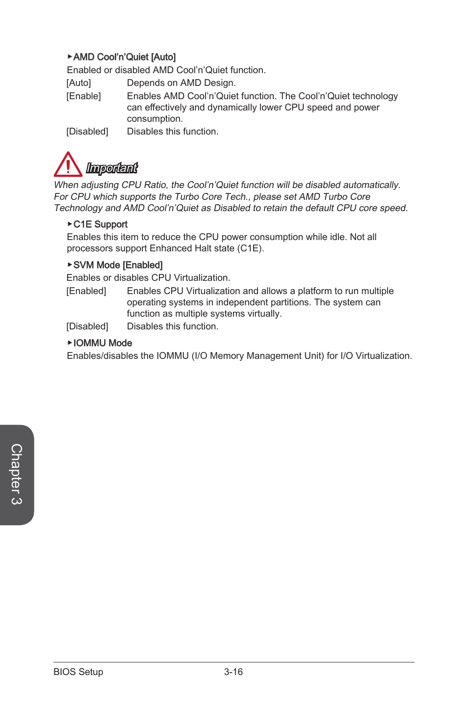 Chapter 3, Important | MSI 970 GAMING User Manual | Page 72 / 90