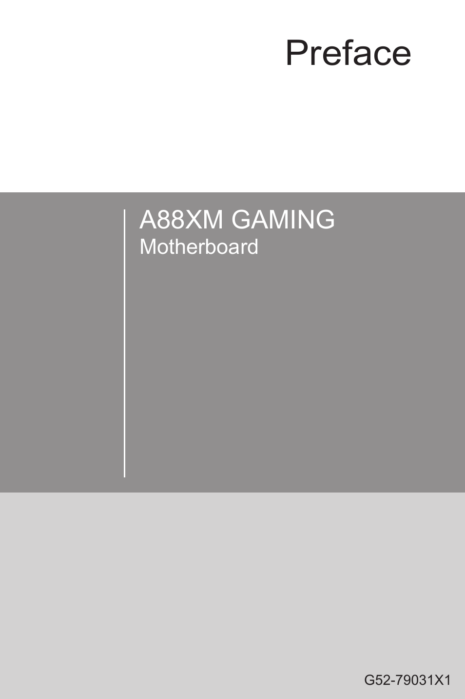 MSI A88XM GAMING User Manual | 102 pages