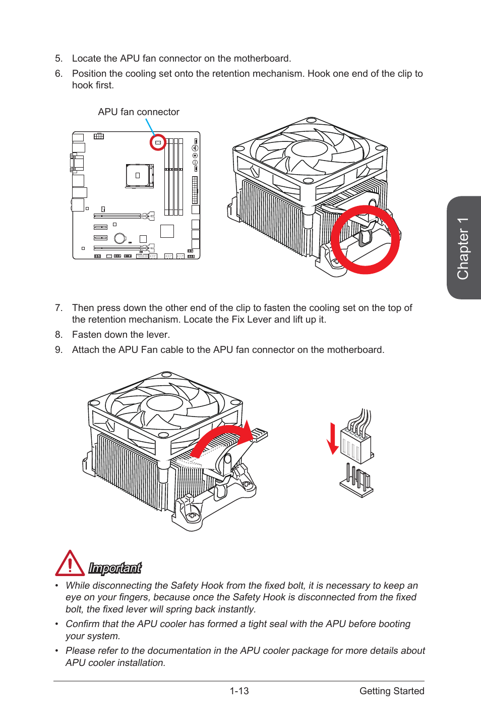 Chapter 1, Important | MSI A88XM GAMING User Manual | Page 27 / 102