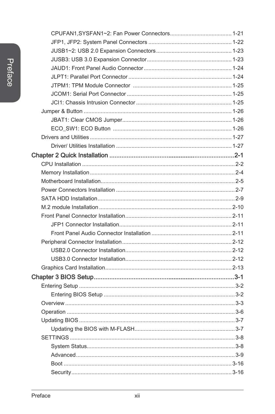 Preface | MSI B85M ECO Manual User Manual | Page 12 / 102