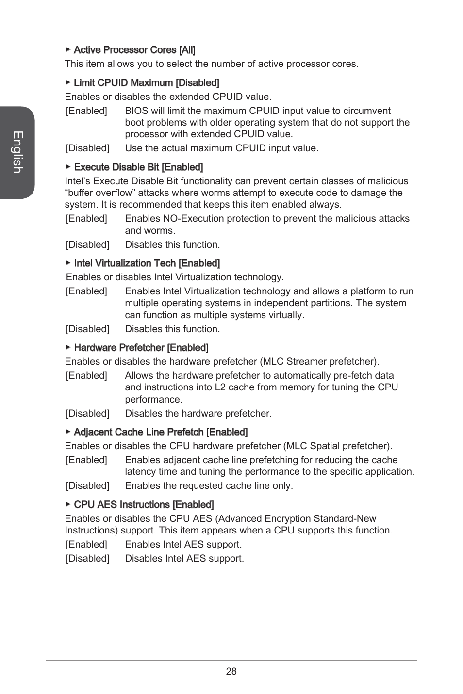 English | MSI H81M ECO Manual User Manual | Page 28 / 164