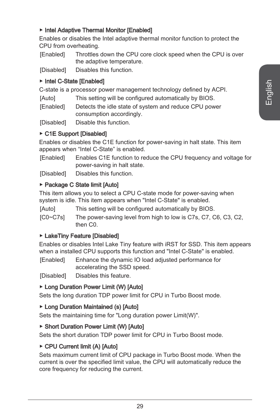 English | MSI H81M ECO Manual User Manual | Page 29 / 164