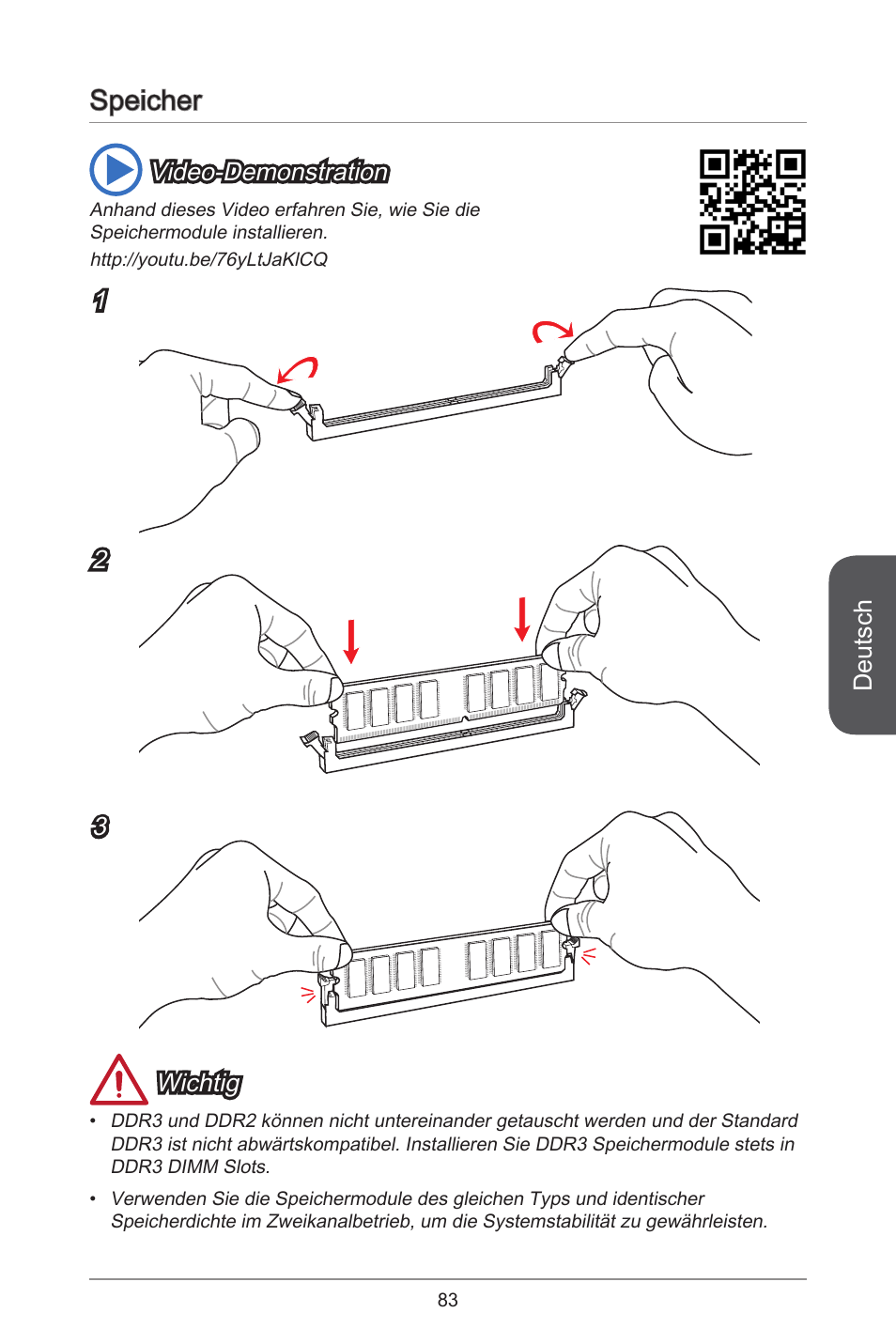 Speicher | MSI H81M ECO Manual User Manual | Page 83 / 164