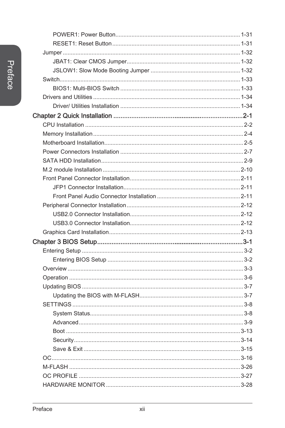 Preface | MSI X99S SLI PLUS Manual User Manual | Page 12 / 108