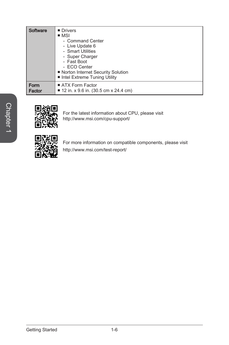 Chapter 1 | MSI X99S SLI PLUS Manual User Manual | Page 20 / 108