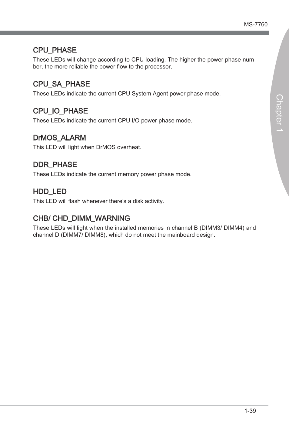 Chapter 1 | MSI X79A-GD65 (8D) User Manual | Page 49 / 90