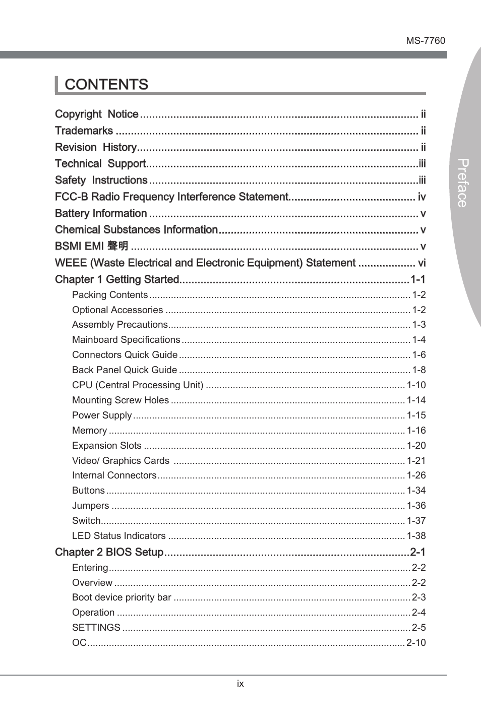 MSI X79A-GD65 (8D) User Manual | Page 9 / 90