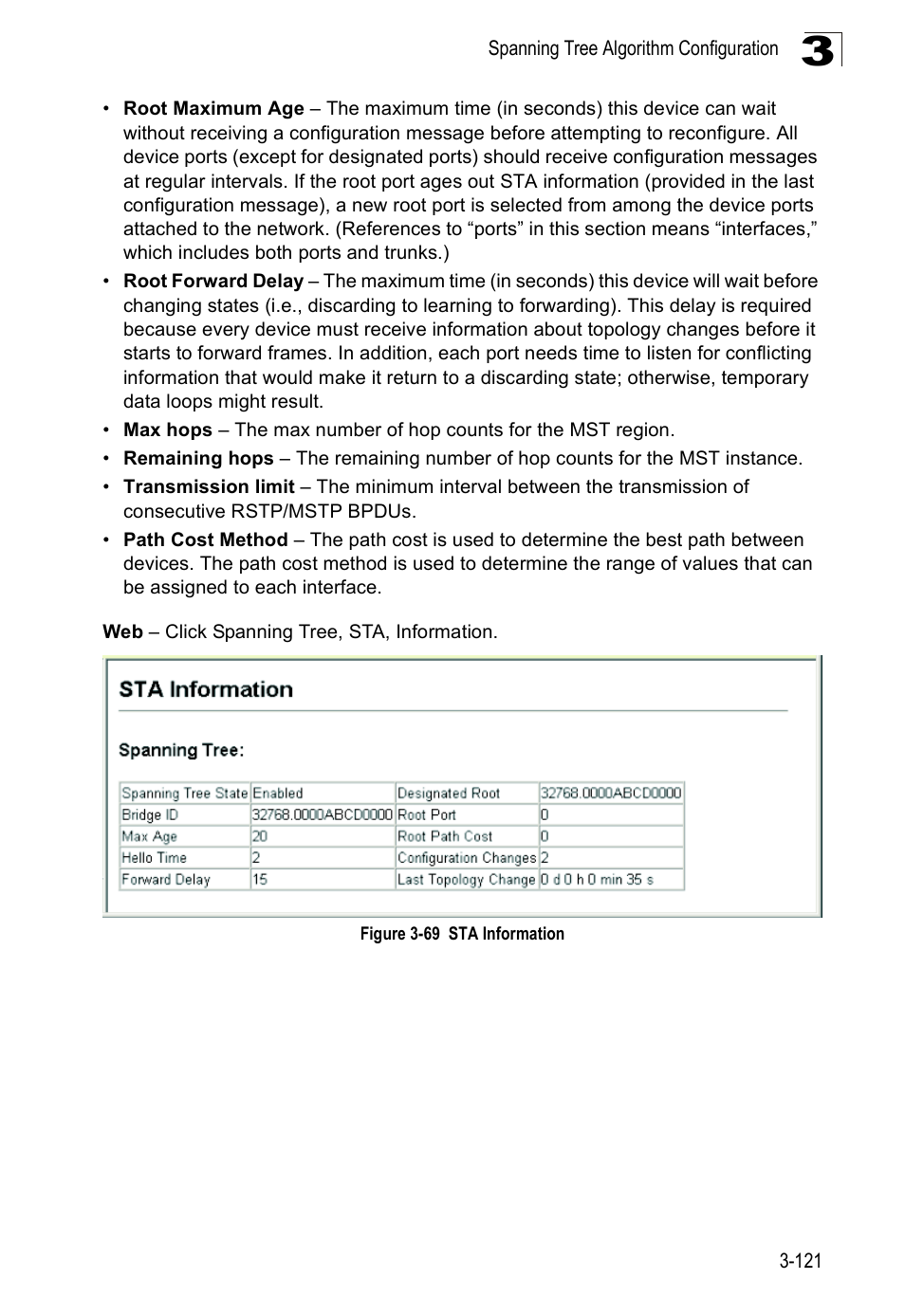 Figure 3-69, Sta information | Accton Technology ES3526XA User Manual | Page 165 / 512