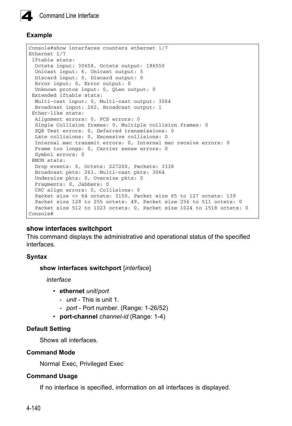 Show interfaces switchport | Accton Technology ES3526XA User Manual | Page 382 / 512